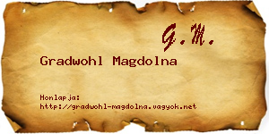 Gradwohl Magdolna névjegykártya