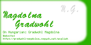 magdolna gradwohl business card